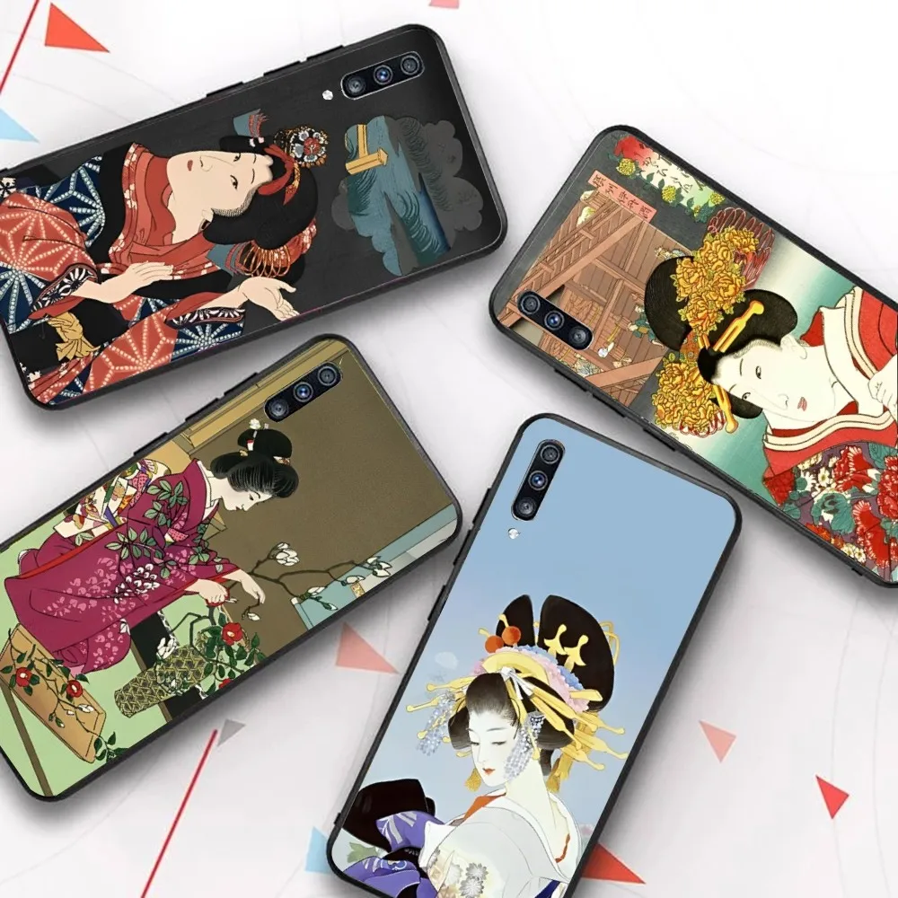 Ukiyo-e Japanese style Art Phone Case For Samsung A 10 11 12 13 20 21 22 30 31 32 40 51 52 53 70 71 72 73 91 13 shell