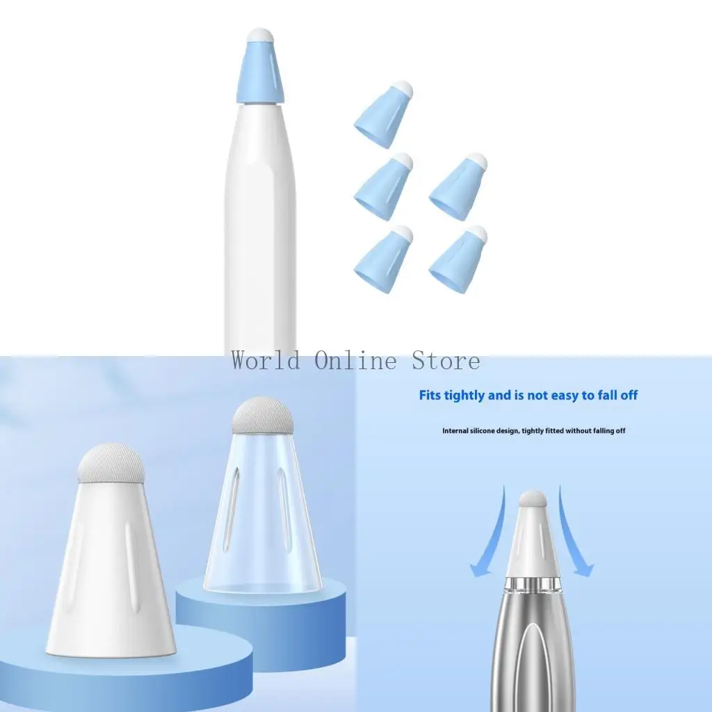 

5pcs Pencil Nib Protector Case для карандаша 3 карандашных аксессуаров охватывает мягкий 87hc