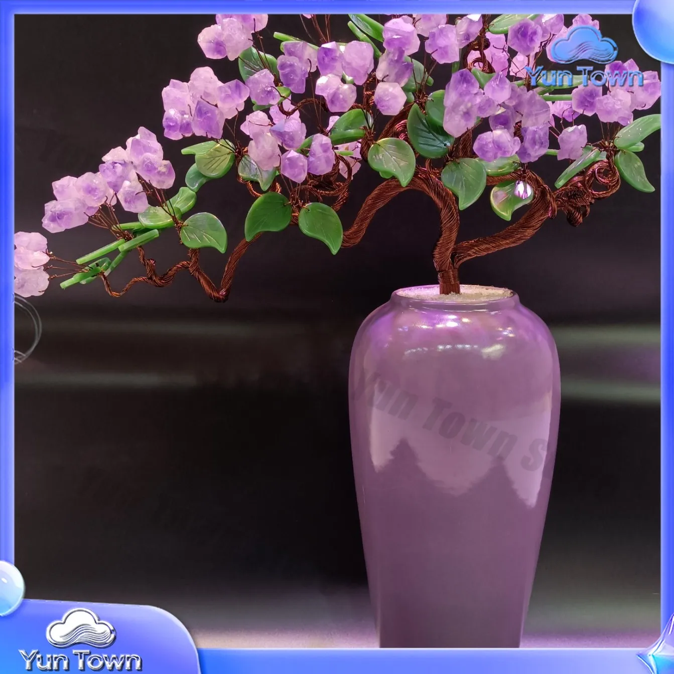 Amethyst Fortune Tree Citrine Money Tree Home Furnishing Ornament Living Room Entrance Wine Cabinet Store Opening