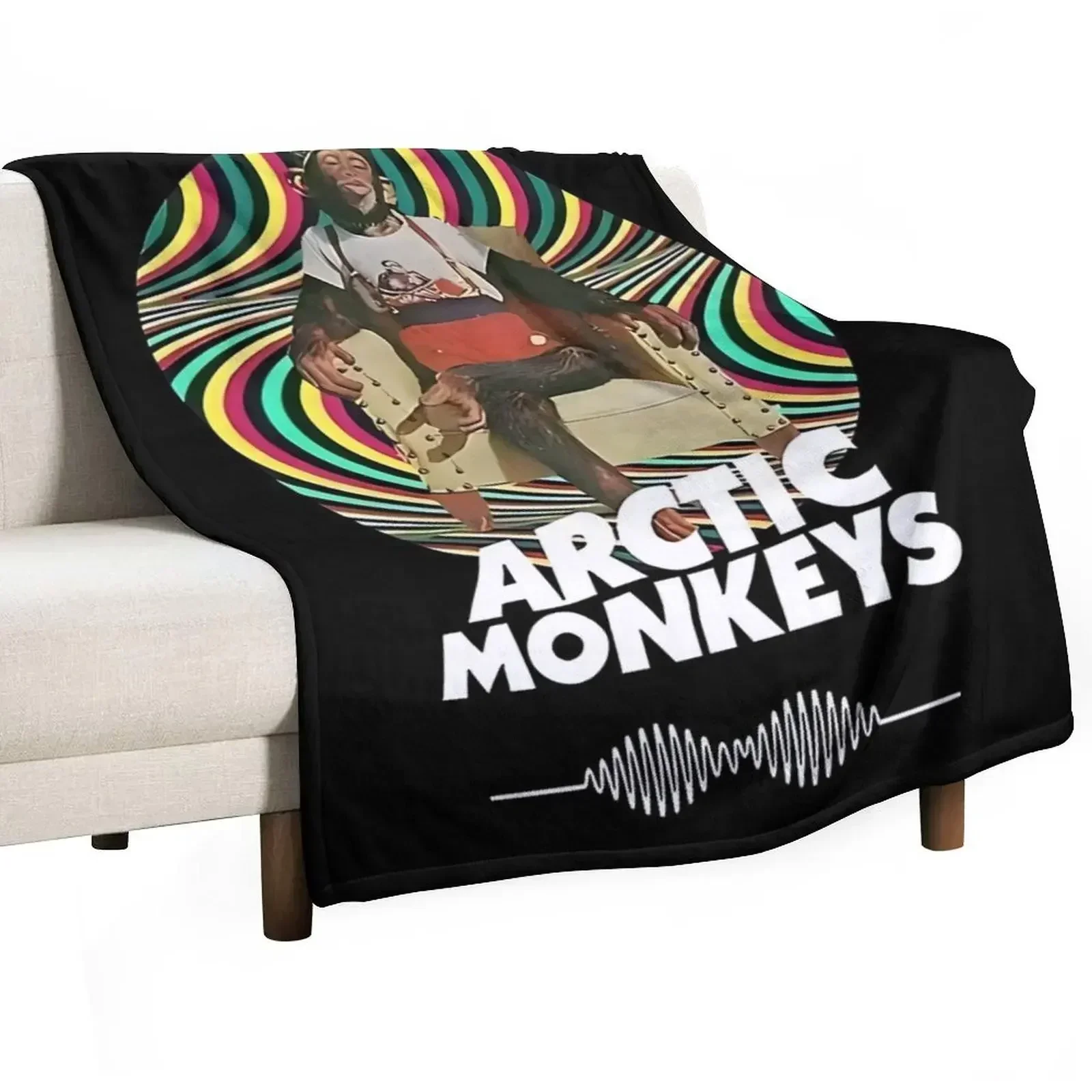 ocean vintage art arctic monkeys miles turner, arctic monkeys seascape Throw Blanket Camping Stuffeds blankets ands Blankets