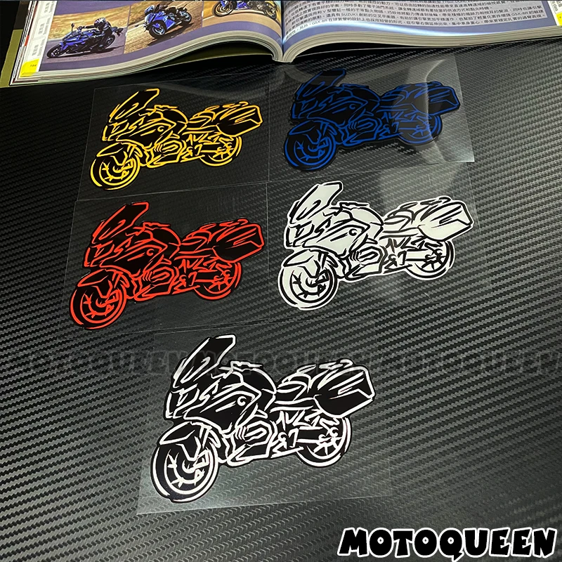 Motorcycle Emblem Tank Pad Body Side Fairing Wing Sticker Outline Draft Vinyl Motorbike Decal Stickers For R1200RT R1200 RT