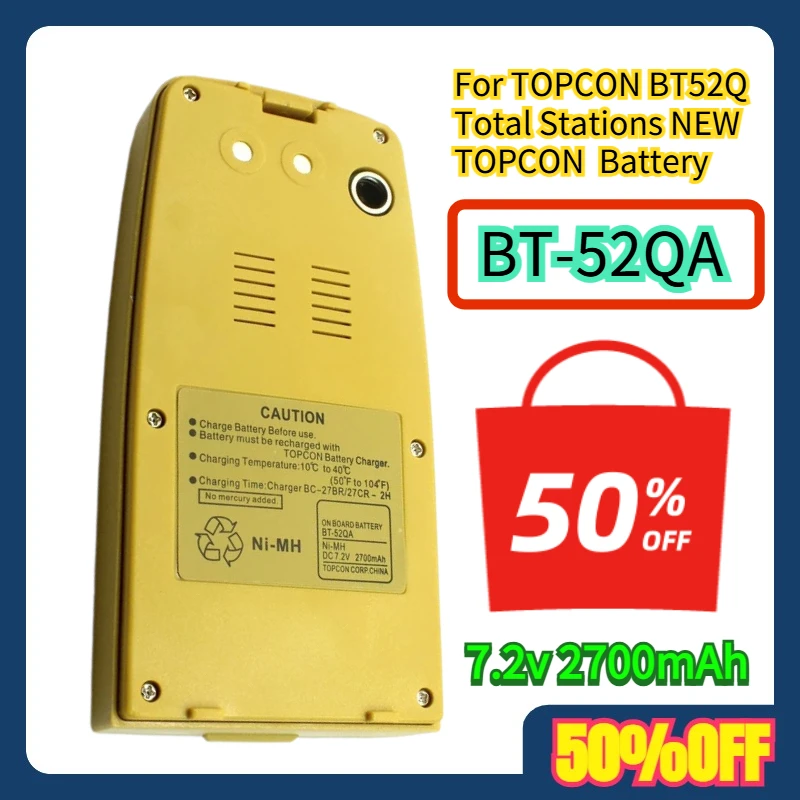 

For TOPCON BT52Q Total Stations NEW TOPCON BT-52QA Battery