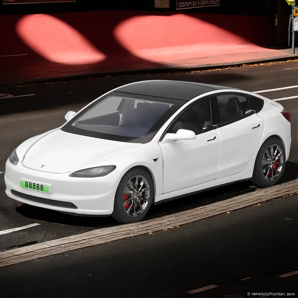 

1:32 Tesla Model 3 Simulation Alloy Model Car Toy Diecasts Metal Casting Sound and Light Car Toys Vehicle A941