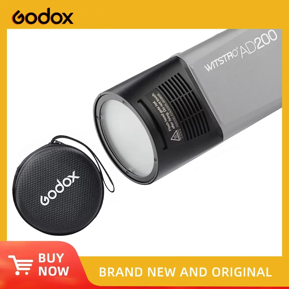 

Godox H200R Separation Studio Flash Head Extension Head Portable with Spiral Tube for Godox AD200 Flash