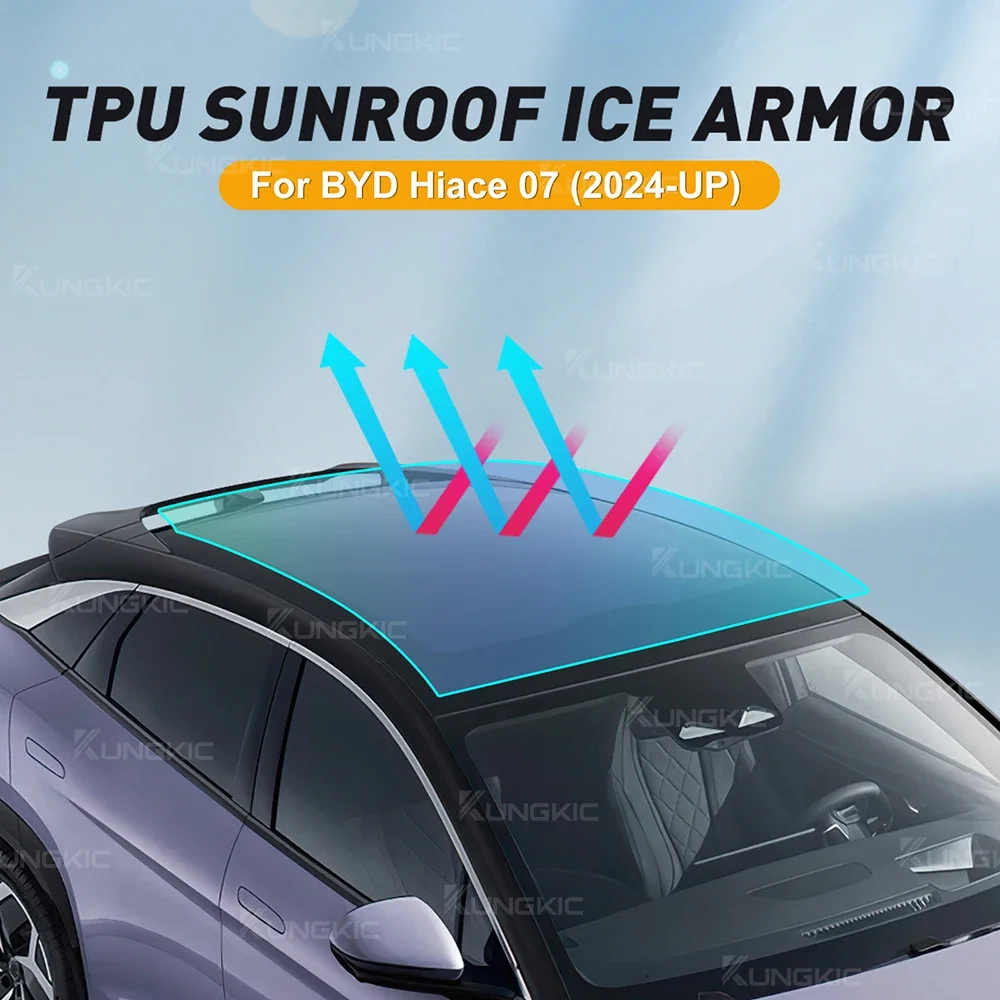

TPU Ice Armor For BYD Seal Lion 07 2024-2025 Heat Insulation Car PPF Accessories Pre-Cut Sunroof Protection Film