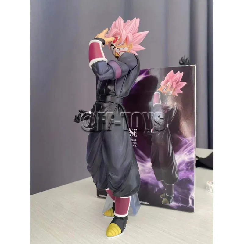 25cm Dragon Ball Figure Super Saiyan Rose 3rd Mission Prize D PVC Action Figures Black Goku Zamasu Model Toys for Children Gifts