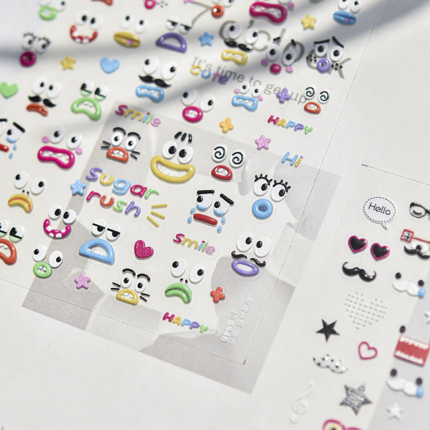 Cartoon grote ogen emoji 5D na - Nail Art Zelda recensie en prijs