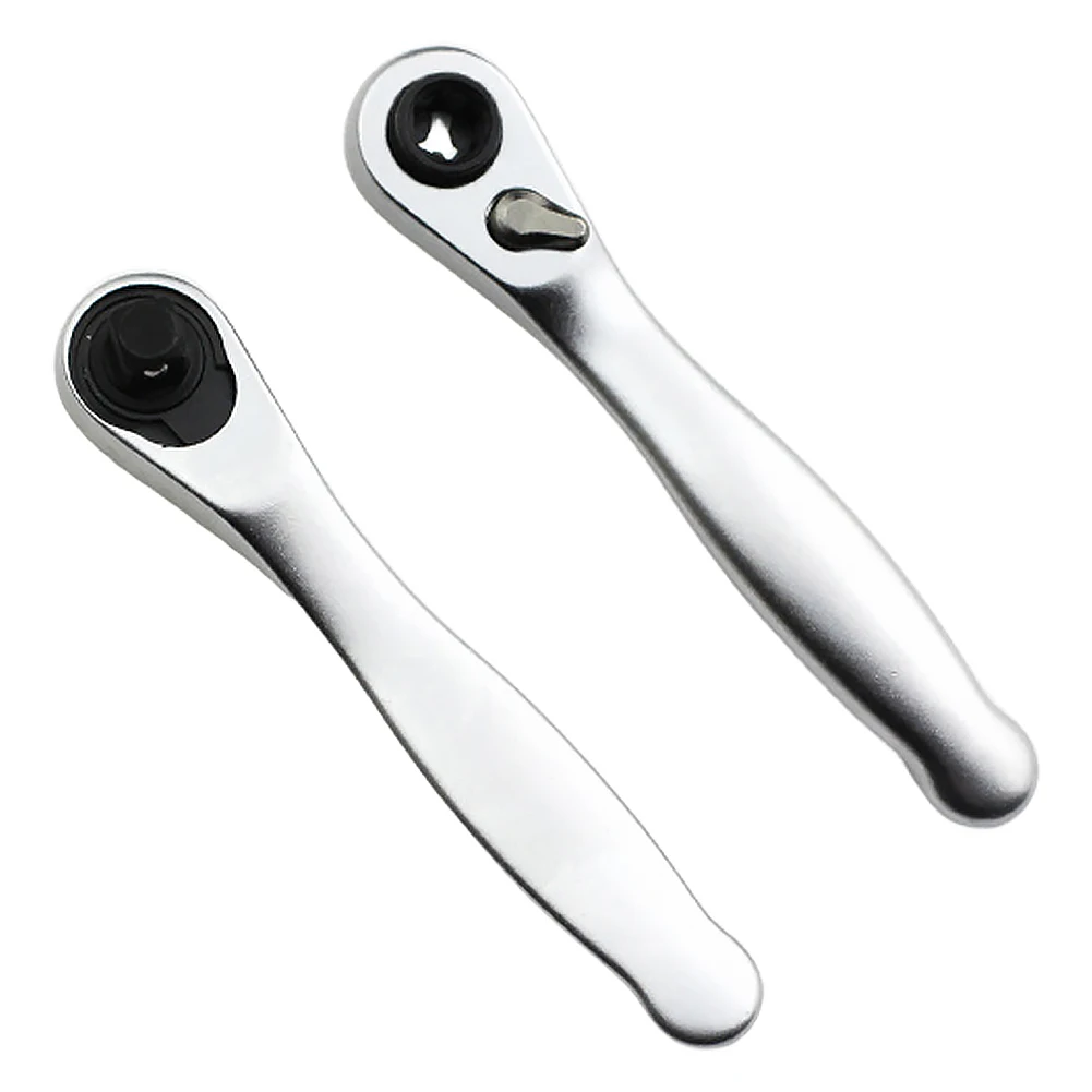 Destornillador de llave de trinquete de doble extremo 2 en 1 de 1/4 pulgadas, Mini trinquete giratorio rápido, herramienta de reparación manual