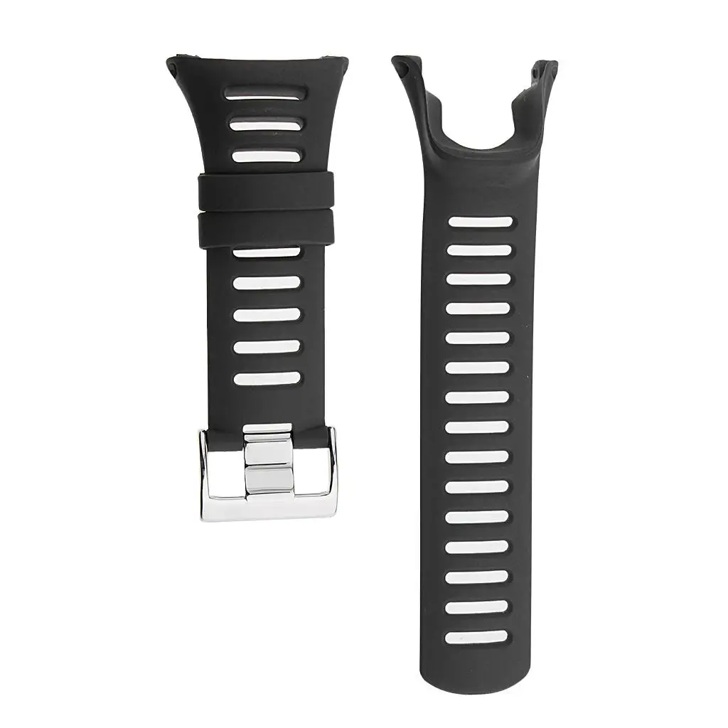 Comfortable Silicone Watch Rubber Replacement Band Adjustable Wristwatch Strap Accessory for Apple Watch Se