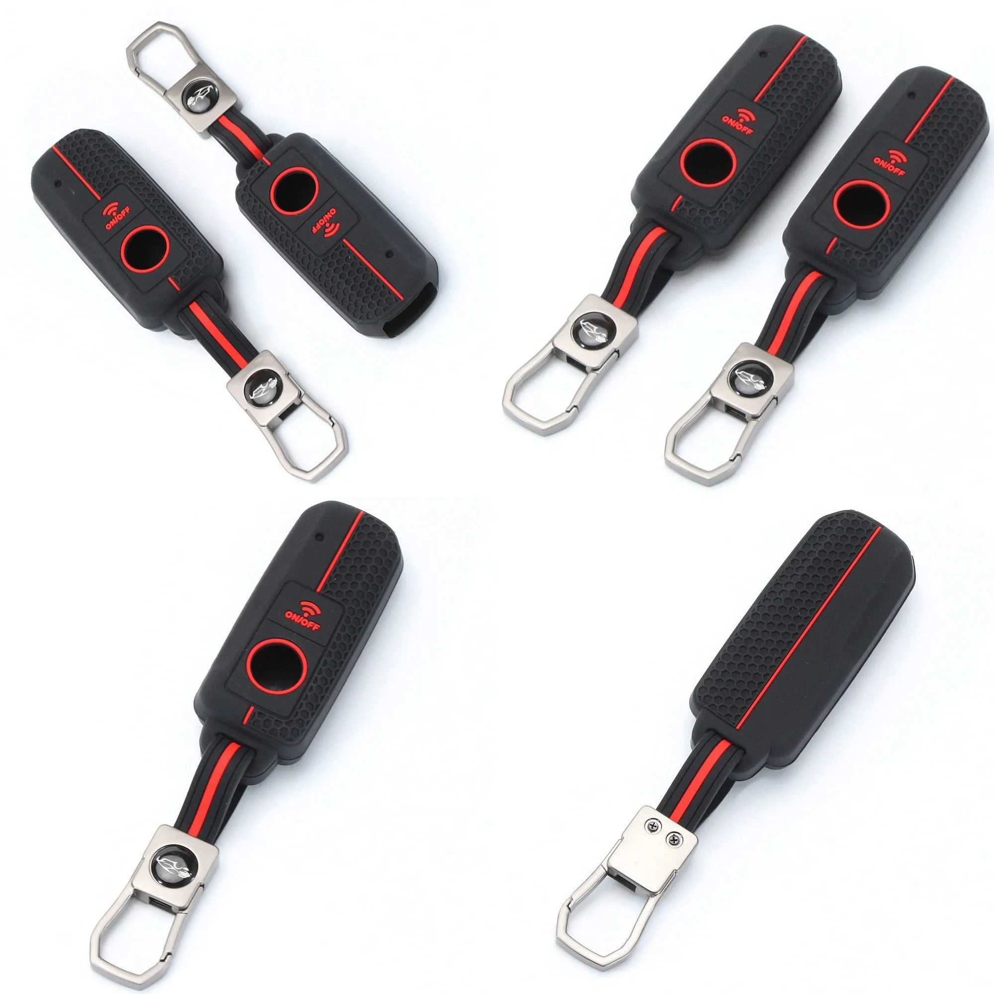 Remote Key Case Cover Fob Shell for YAMAHA XMAX300 NVX155 AEROX TMAX560 ID49 Car Key Fob Cover Sport Racing Style