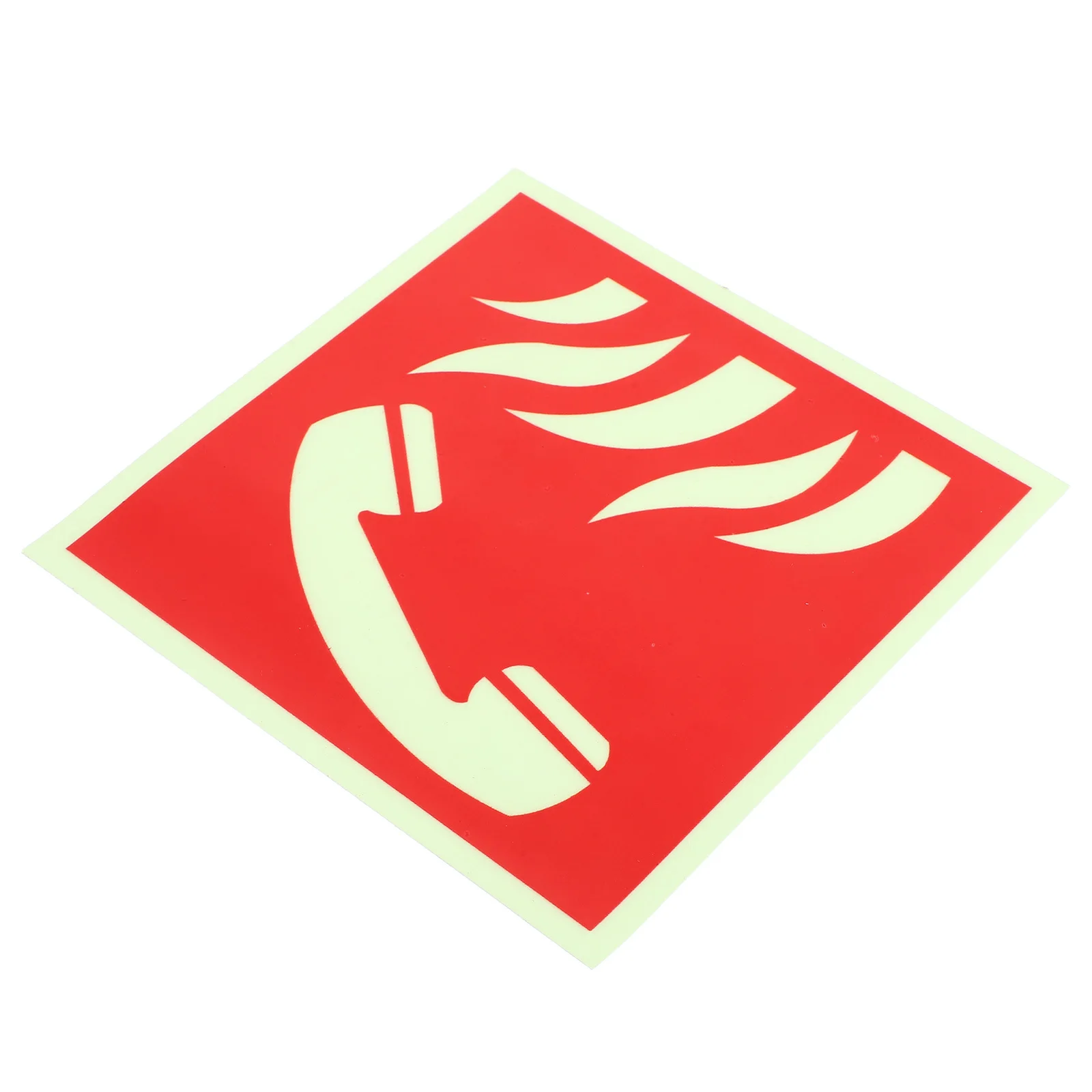 ملصق هاتف الطوارئ للحريق، ملصق إشارة لامع مقاوم للتمزق لترخييم أرضية الطابق السفلي #3