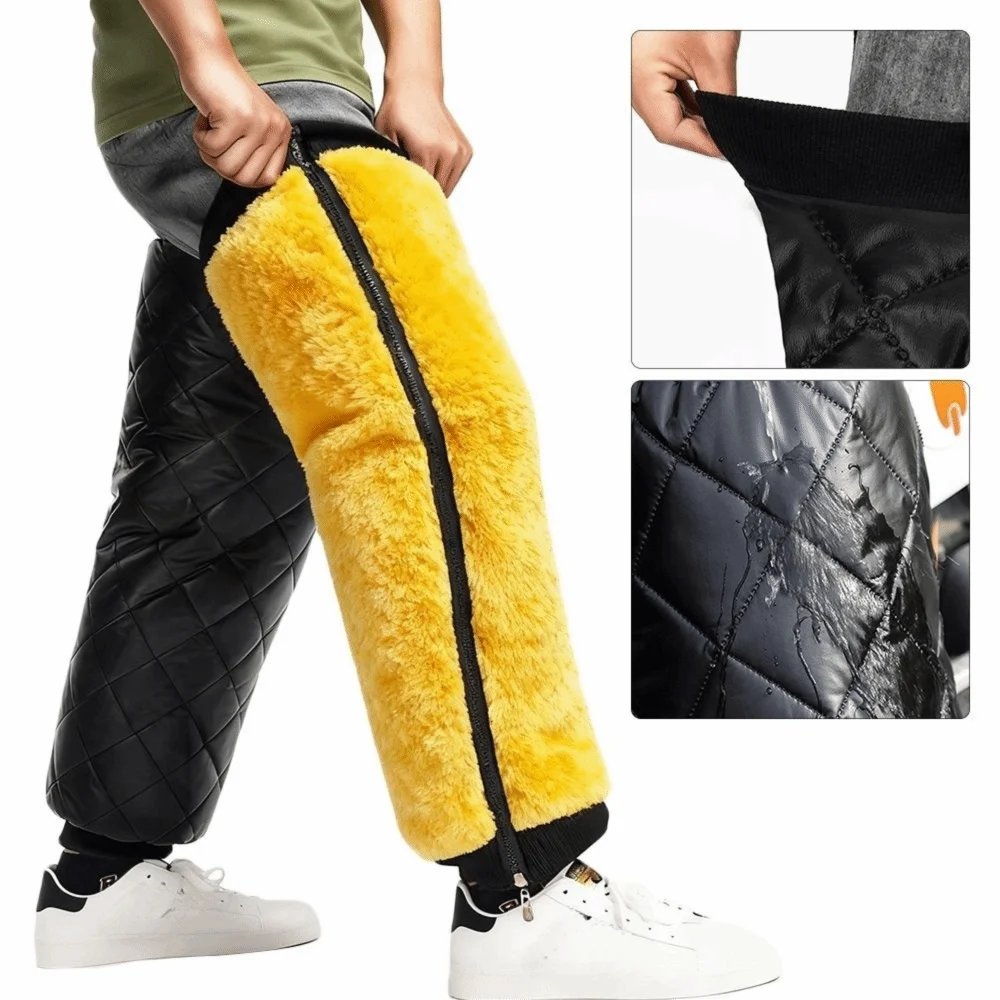 

Durable Plus Velvet Winter Knee Pads Thickened Windproof Warm Knee Sleeve Coldproof Universal Leg Sleeves Unisex