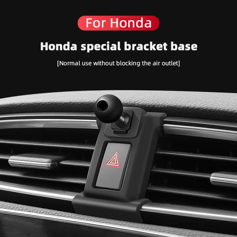 

Car Phone Holder Base For Honda JADE Accord 9 10th Odyssey FIT CIVIC VEZEL BREEZE AVANCIER INSPIRE Air outlet Fixed Accessories