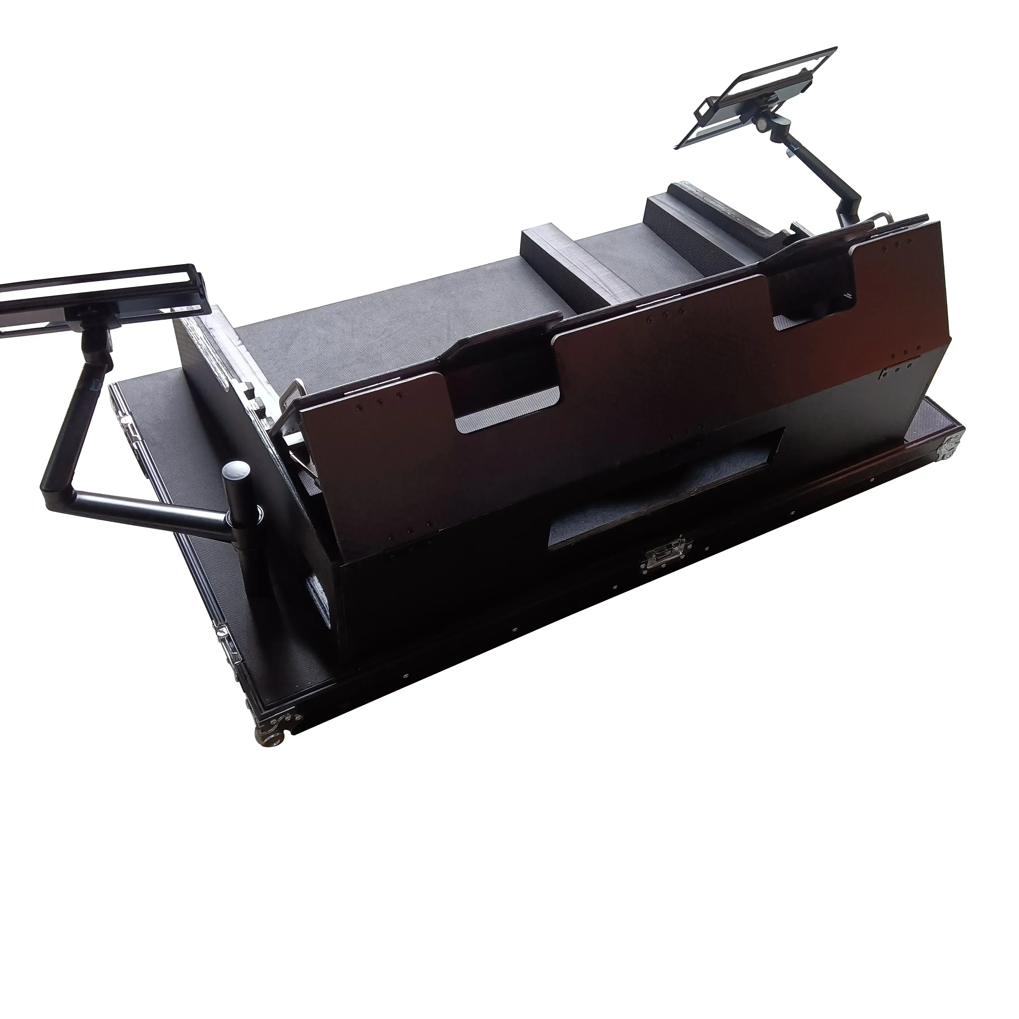ized Dual Road Aluminum Flight Case with Wheels for GrandMA3 on PC Command Wing and Fader Wing