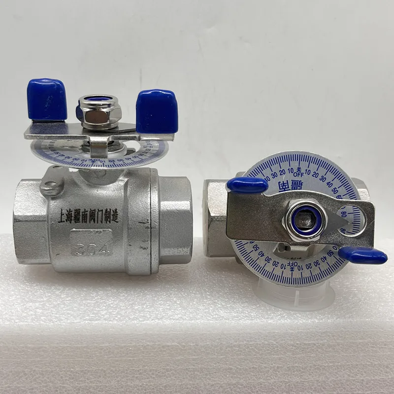 Compact Scaled Regulator Stainless Steel Female Butterfly Handle DN1525 Manual Flow Throttle
