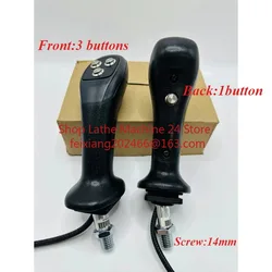 Excavator modified 4 button wood grabbing electronic control joystick handle