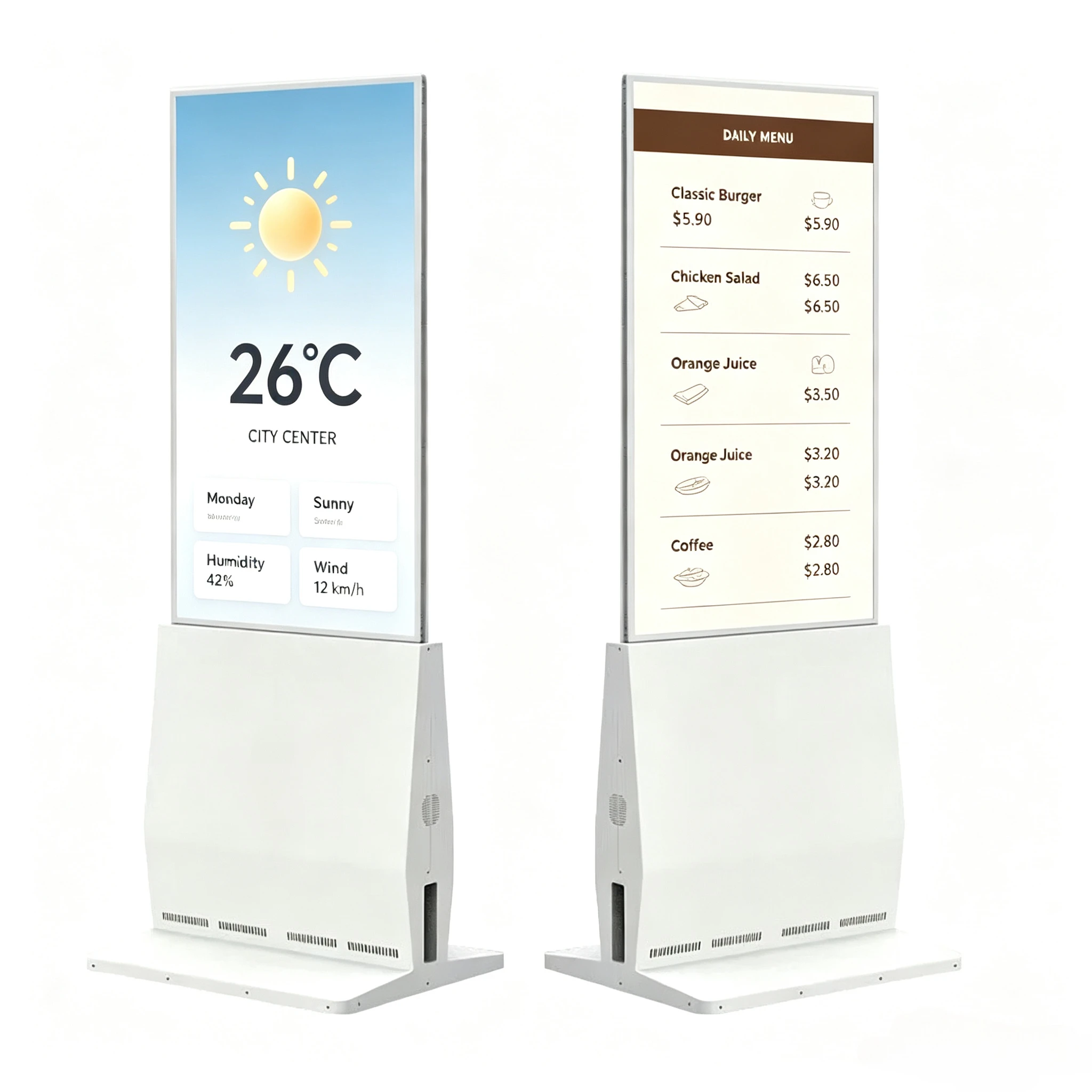 Powered by Android 4K Transparent OLED Screen 43/55inch, High Brightness Window Facing Digital Signage for Indoor Advertising
