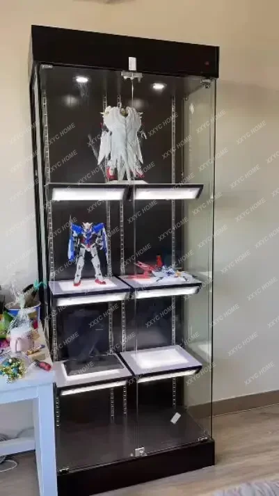 X-S cool Adjustable Trophy with Light Product Display Cabinet Hand-Made Display Cabinet Household Small Lego Model Cabinet HG