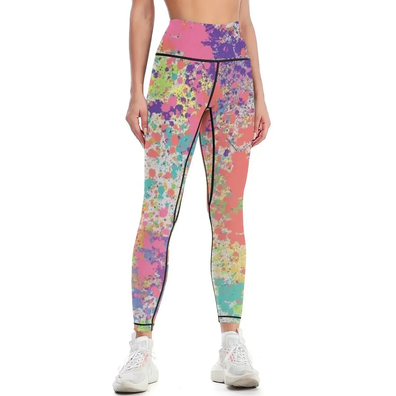 

Splash Abstract Art Leggings Women's high waist Women's sports pants Women's gym trousers Womens Leggings