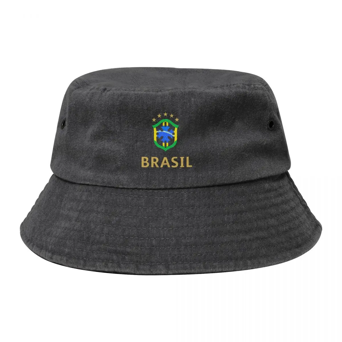 

Brasil Brazilian Gold Bucket Hat Sports Cap New In Hat Mens Caps Women's