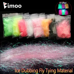 Bimoo 2g/bag Ultra Fine Ice Dubbing Fly Tying Material Ice Dub Fiber for Scud Nymph Shrimps Dry Flies Trout Fishing Lures Baits
