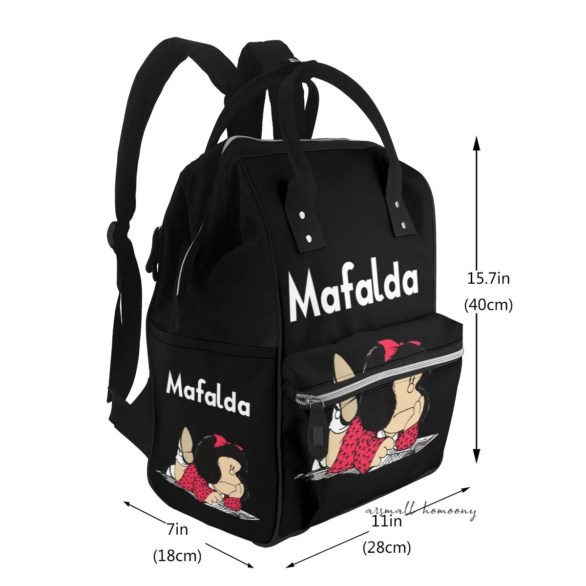 Mafalda Waterproof Mummy Backpack with Large Capacity for Baby Care, Travel and Outdoor Activities