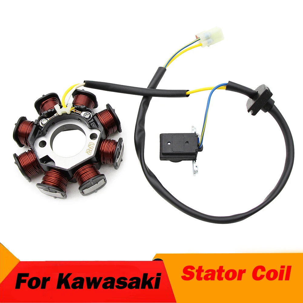 

For Kawasaki 21003-Y002 21003-Y005 21003-Y006 KFX90 KSF90 For Kymco 31120-LBD4-900 Motorcycle Generator Magneto Stator Coil