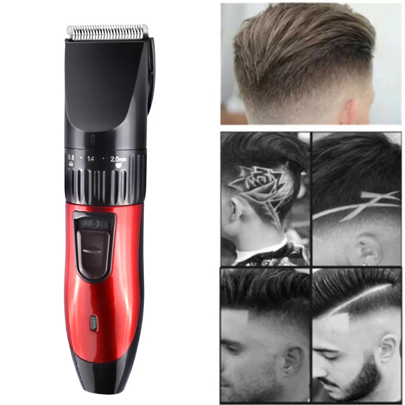 

KM-730 220V Professional Electric Hair Clipper Washable Rechargeable Hair Trimer Beard Shaver Razor For Barber Tools