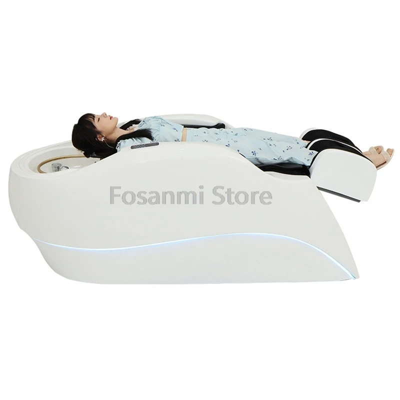 Electric Shampoo Bed Massage Head Therapy Care Shampoo Bed Chair Hair Washing Water Circulation Water Heater Backwash Bed Beauty