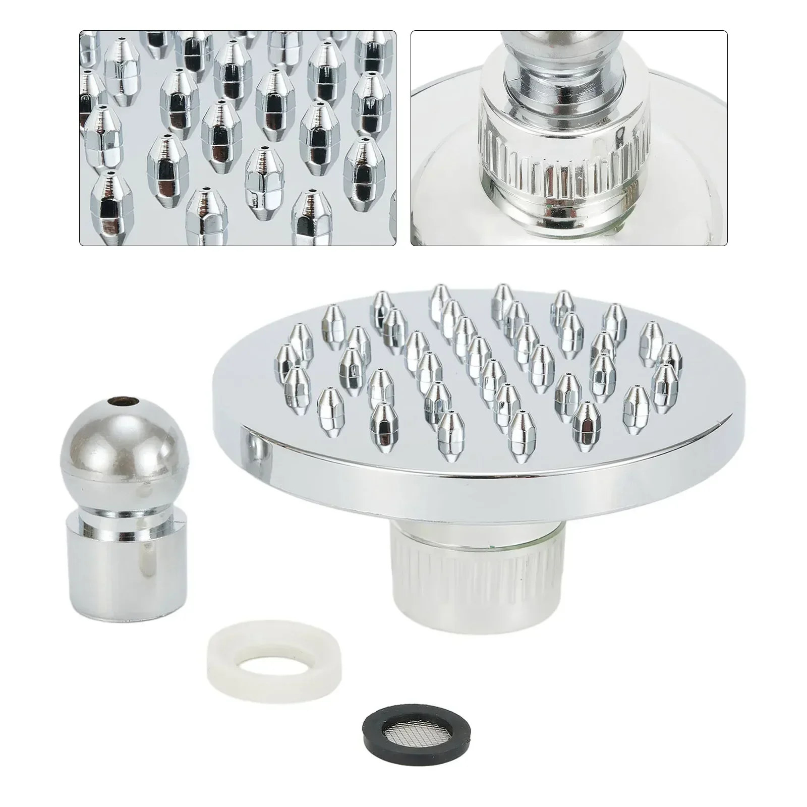 High Quality Shower Head Shower Top Strong Water Flow Internal Thread Plastic Top Spray Relieves Fatigue ABS Material