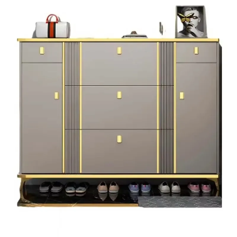 غرفة نوم تصميم خزانة خذاء مقاوم للماء جميل فاخر تخزين رف الأحذية المنظم عرض المدى الحديث Chaussure أثاث المنزل #6