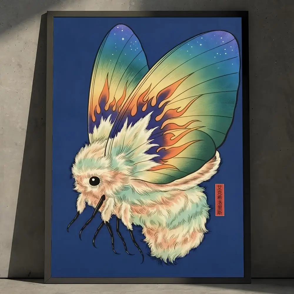 Ukiyoe ExSiloris Dark Japanisches Kunstposter, abnehmbares PP-Dekorationsposter, wasserabweisender Druck, für Wohnung, Wohnheim, Büro, Café, Geschenk – Detail 13