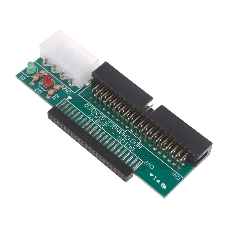 Convertitore da 3,5 IDE maschio a 2,5 IDE femmina da 44 pin a 40 pin con luce LED