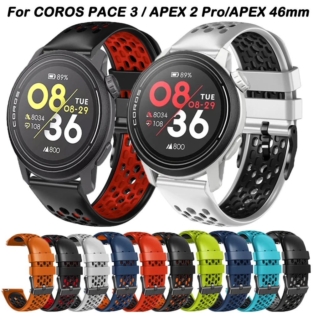 22mm Correa For COROS PACE3 Smartwatch Band COROS PACE 3 Strap APEX 2 Pro/APEX Pro/APEX 46mm Replacement Wristband Bracelet