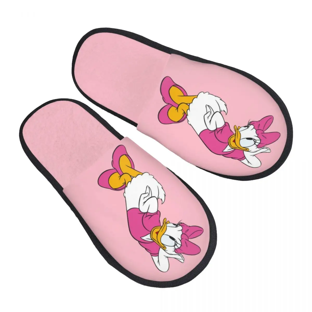 

Изготовленные на заказ домашние тапочки из мягкой пены с эффектом памяти «Дональд Дак», женские удобные теплые нескользящие тапочки