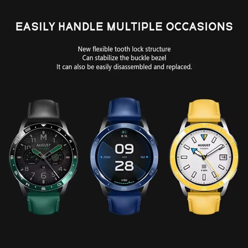 Para Xiaomi Watch S3/S4 anillo de escala de acero inoxidable carcasa protectora duradera estable fácilmente extraíble ajuste perfecto Protector de bisel