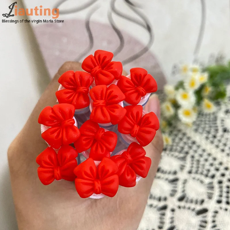 Tubes de brosse à cils colorés avec nœud papillon, baguettes de Mascara en cristal, peigne à sourcils, bobines applicateurs, outils de maquillage, 1 pièces