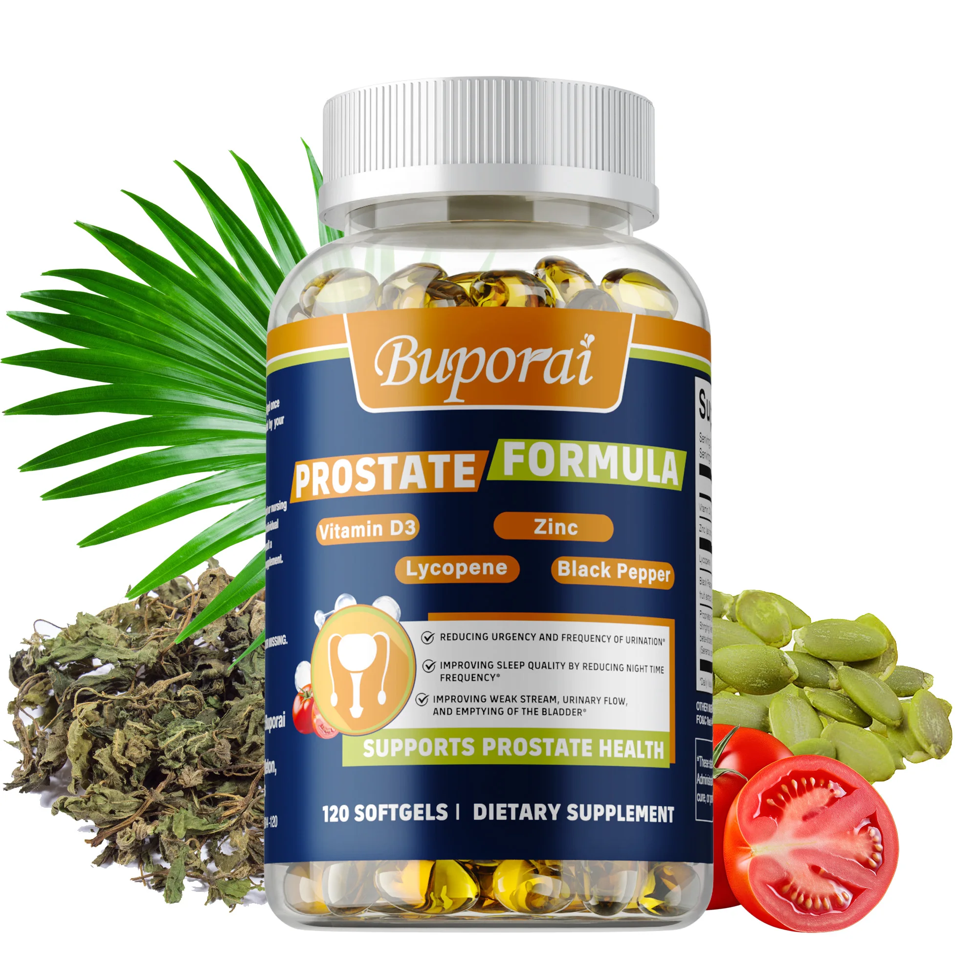 

Prostate Formula - Reduces Discomfort, Helps Urination, Promote Bladder & Urinary Tract Health, Improving Sleep Quality