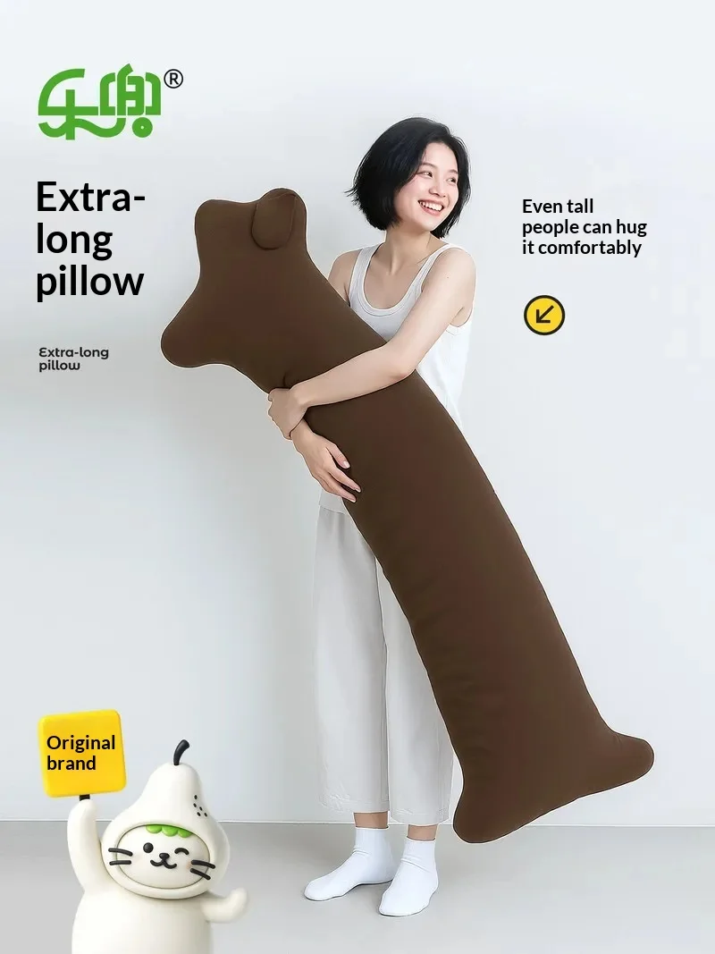 Ledou Ice Silk Cool Touch Sausage Dog Long Bolster Pillow For Tall Adults Pregnant Users Leg Hug Side Sleep Cushion Bedroom