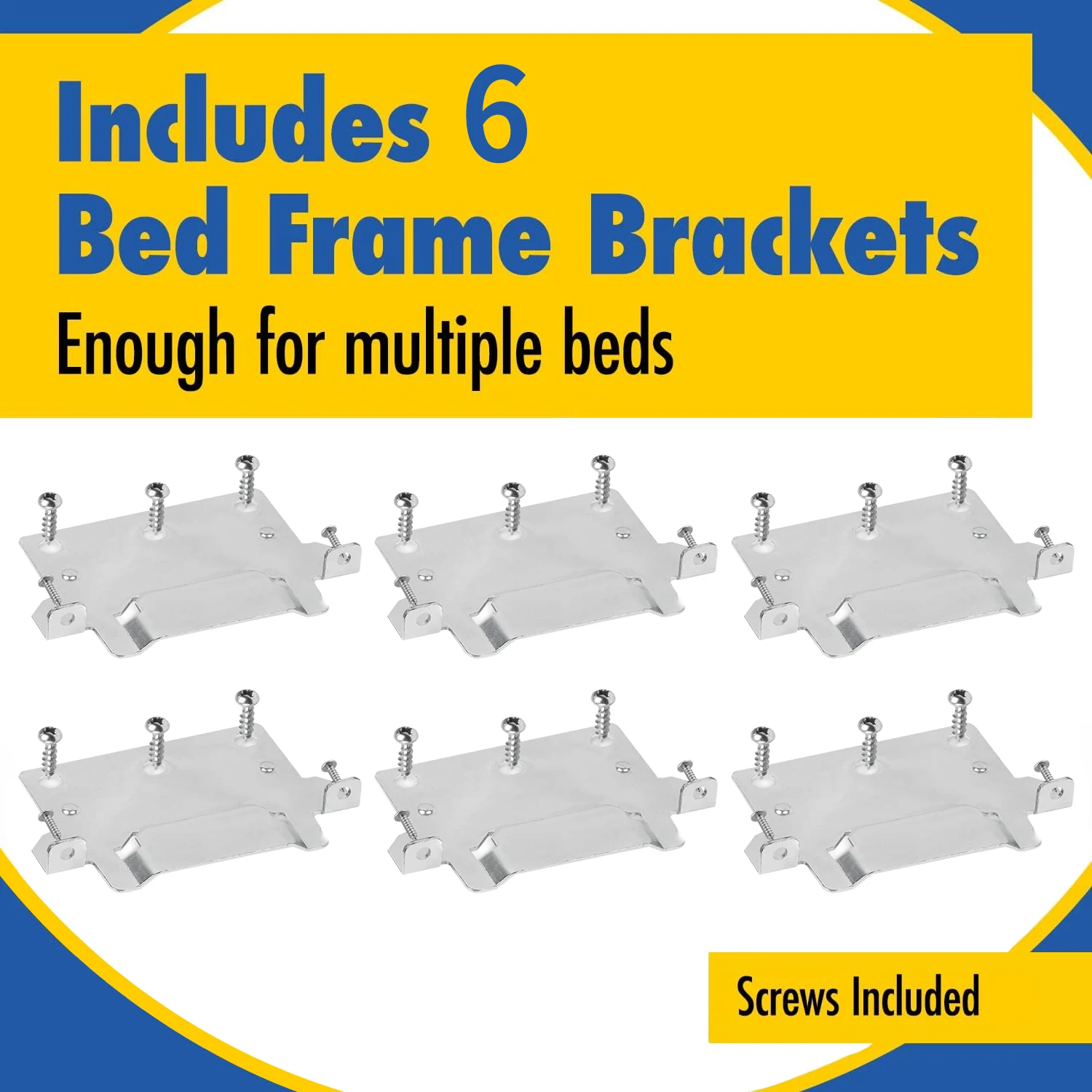

6PACK For Ikea Skorva Midbeam Bed Monunting Brackets W/ Fitting Screws Camper Conversion Durable Brackets 116791