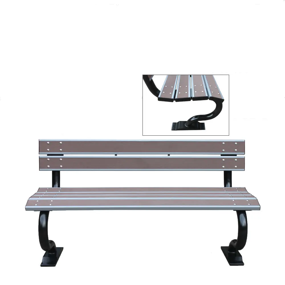 Modern Outdoor Antique Plastic Wooden Garden Bench For Patio Park School Leisure Use