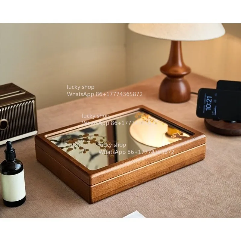 

Изысканное ожерелье, серьги, коробка для хранения ручных ювелирных изделий, элитный класс.