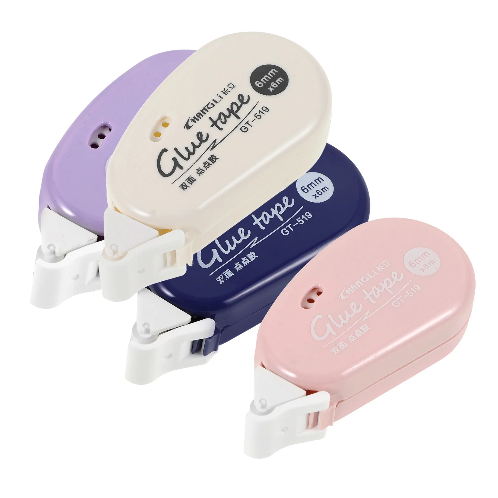 4 قطعة شريط لاصق مزدوج الوجهين الأسطوانة لاصق نقطة الشريط قوي عقد سجل القصاصات لوازم الغراء أشرطة لاصق الأسطوانة قوية