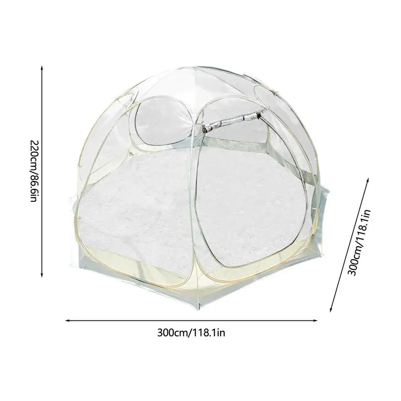 Transparent Dome Tent Camping Tent Outdoor Waterproof 10-15 Person Transparent Mushroom Tent For Wild Trips Hiking SurvivalOutdo