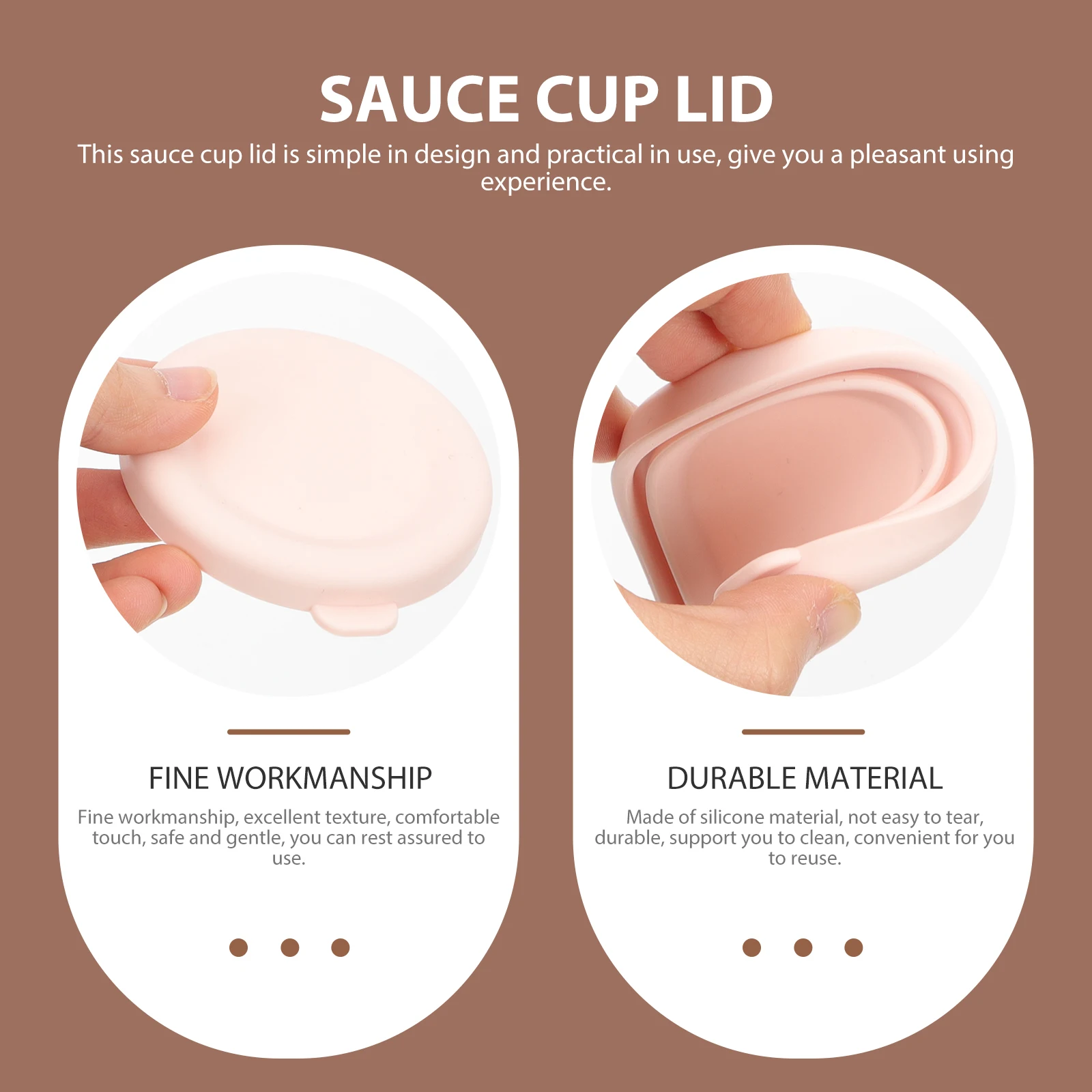 

4pcs Silicone Cup Reusable Condiment Bowl Covers Kitchen Dipping Vinegar Soy Sauce Containers Small For Appetizer Dishes Party