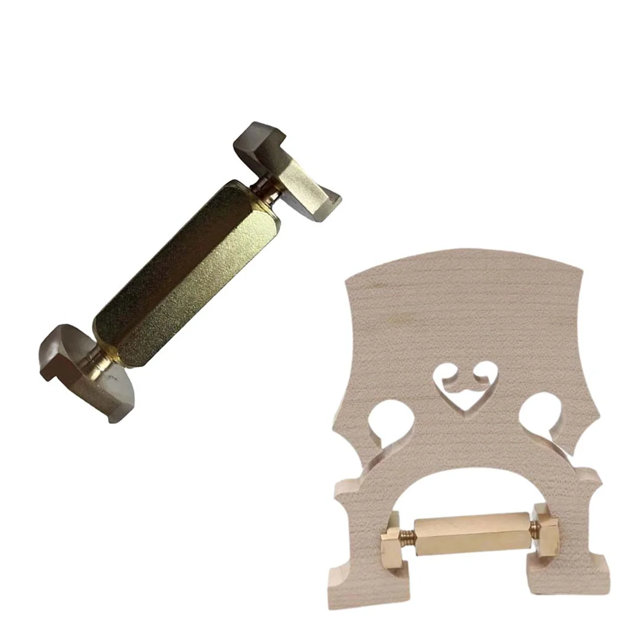 ABAZJ Cello Bridge Foot Support Metal Cello Bridge Brace Foot Support Holder Cello Making Repair Tools Accessory