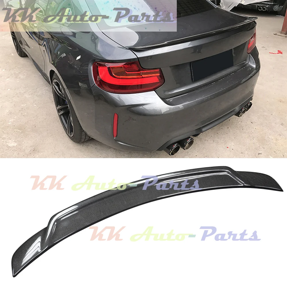 Auto Tuning Carbon Fiber Rear Spoiler Wing Apron Flaps For BMW 2 Series F87 M2 M2C Car Styling