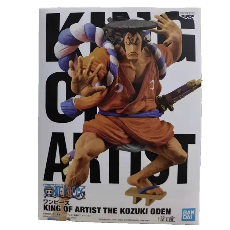 Spot Bandai Original Banpresto One Piece Kozuki Oden The King Of Artist Wanno Country Anime Action Figures Model Ornament Toy