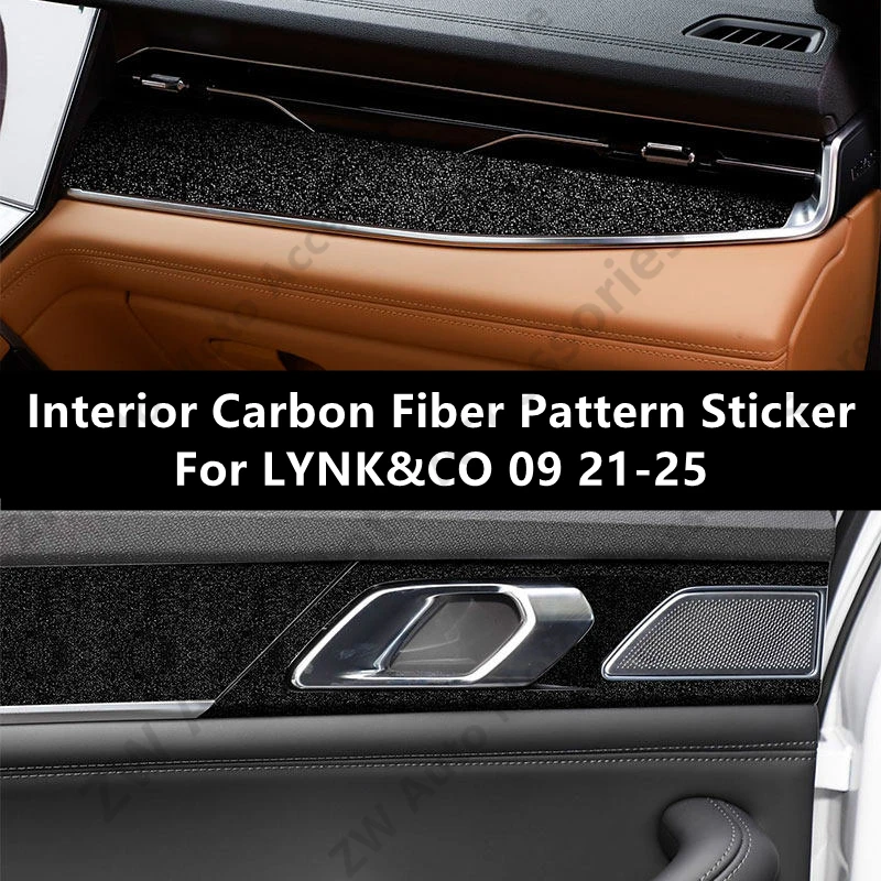 

For LYNK&CO 09 21-25 Interior Carbon Fiber Pattern Sticker Protective Film Modification Accessories Refit