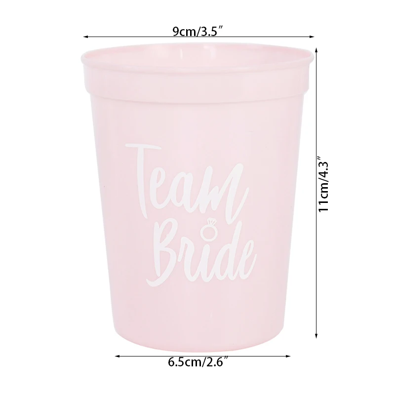 1/11pcs Bachelorette Party Team Bride Plastic Drinking Cups Bridal Shower Gift Bride To Be Hen Party Decor Supplies Wedding Gife view 6